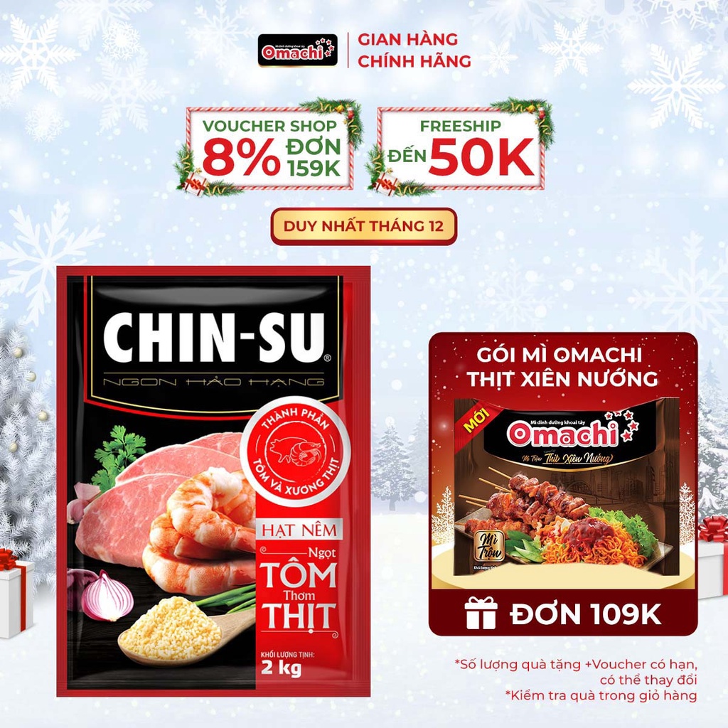 Hạt Nêm CHIN-SU Ngọt Tôm Thơm Thịt Gói 2Kg