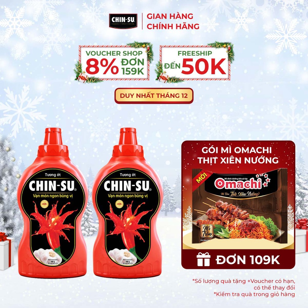 Combo 2 Tương Ớt CHIN-SU 500G