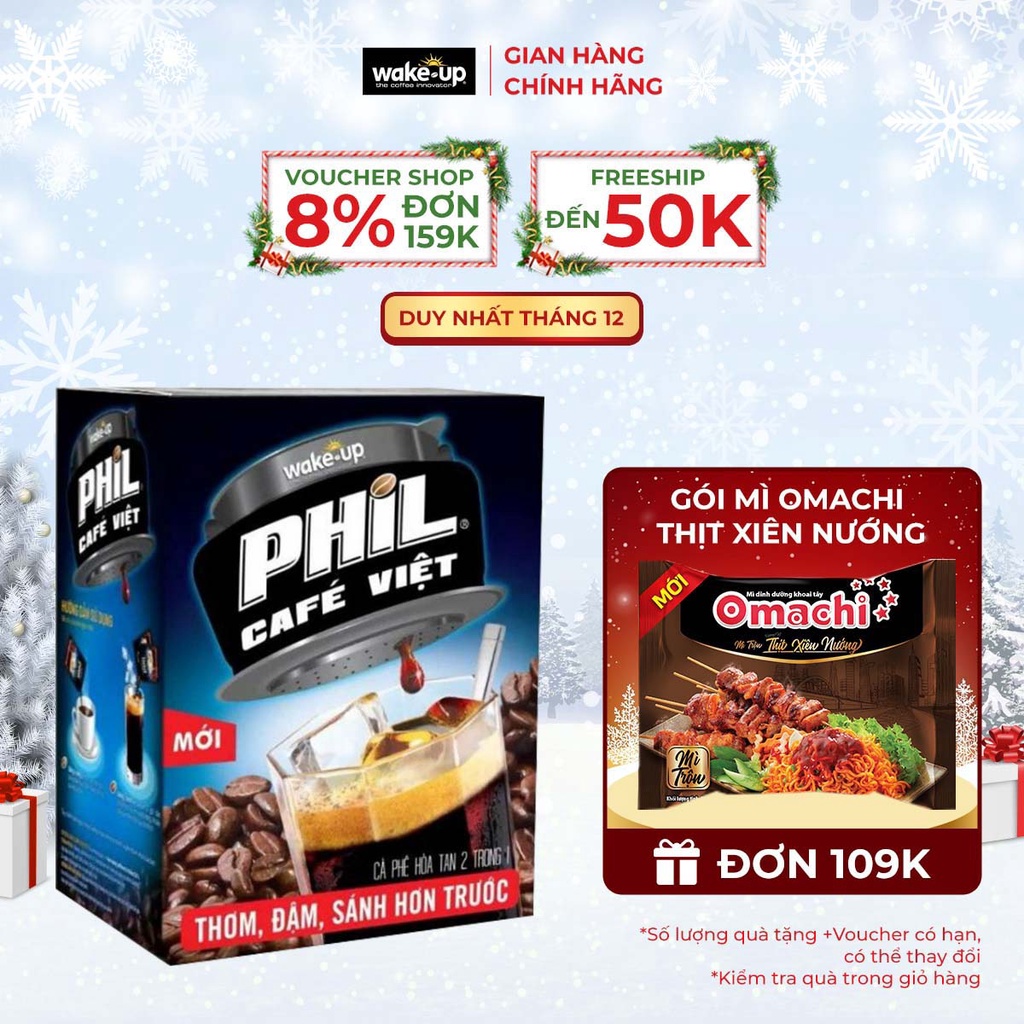 Cà Phê Phil 2in1 - Hộp 15 Gói x 16g