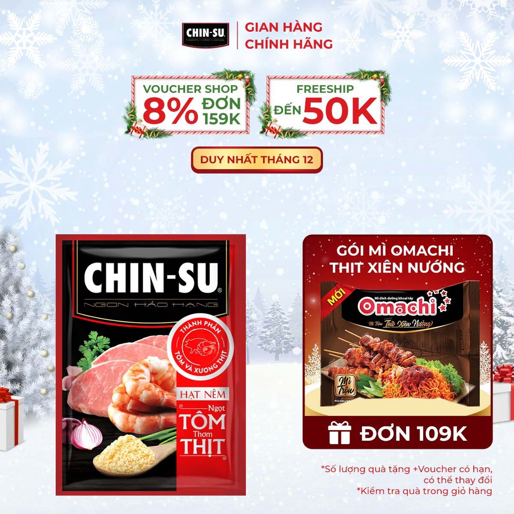 Hạt Nêm CHIN-SU Ngọt Tôm Thơm Thịt Gói 900g