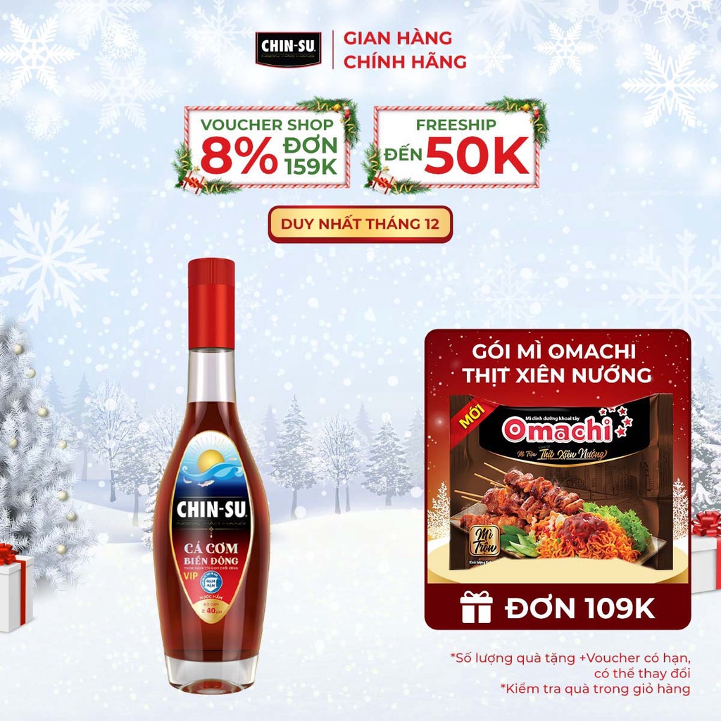 Nước Mắm CHIN-SU Cá Cơm Biển Đông Vip Chai 500ml