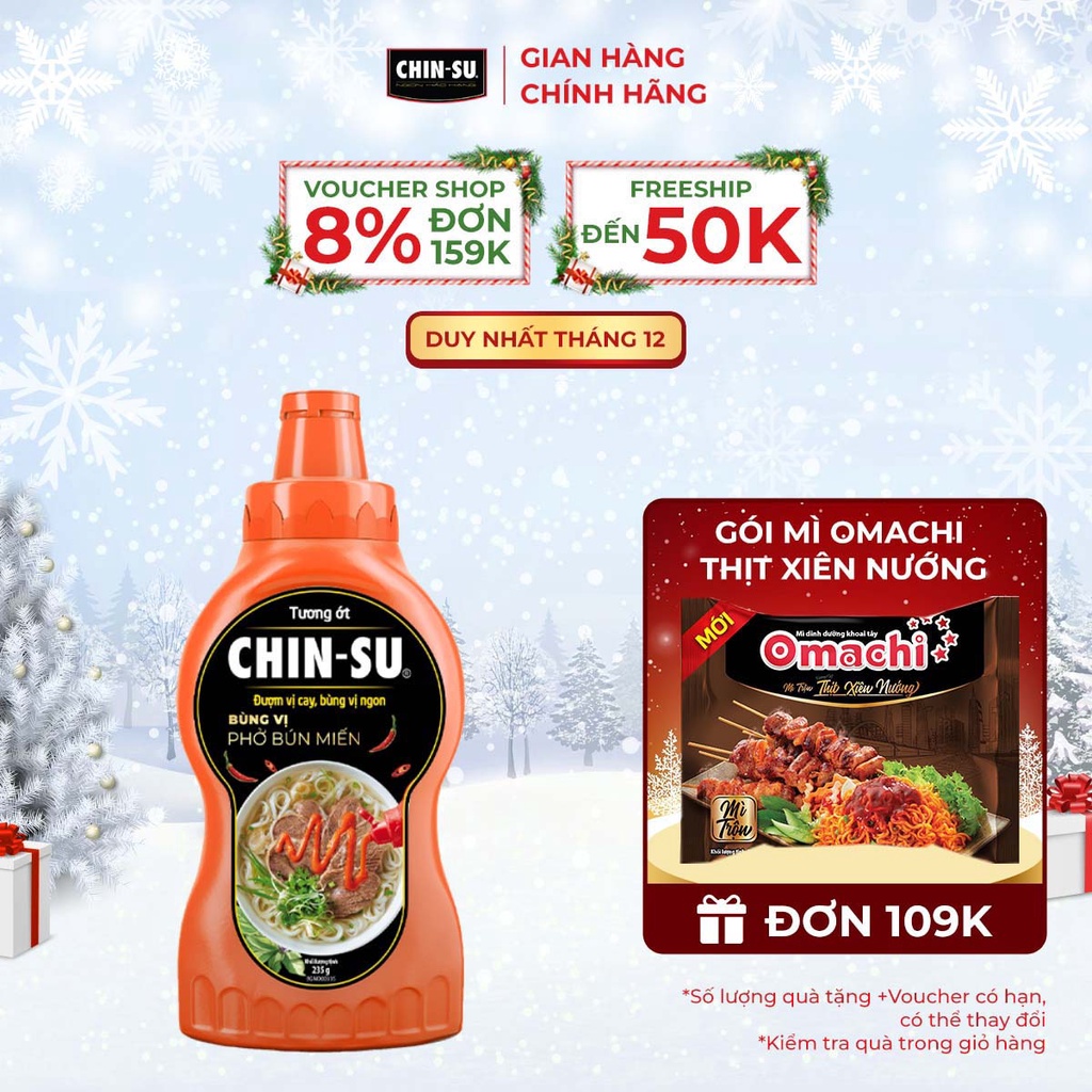 Tương Ớt CHIN-SU Phở Bún Miến Chai 235g