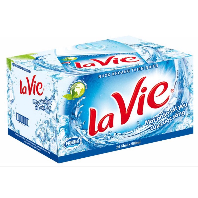 Thùng Nước Khoáng Lavie 24/30 Chai 500ml