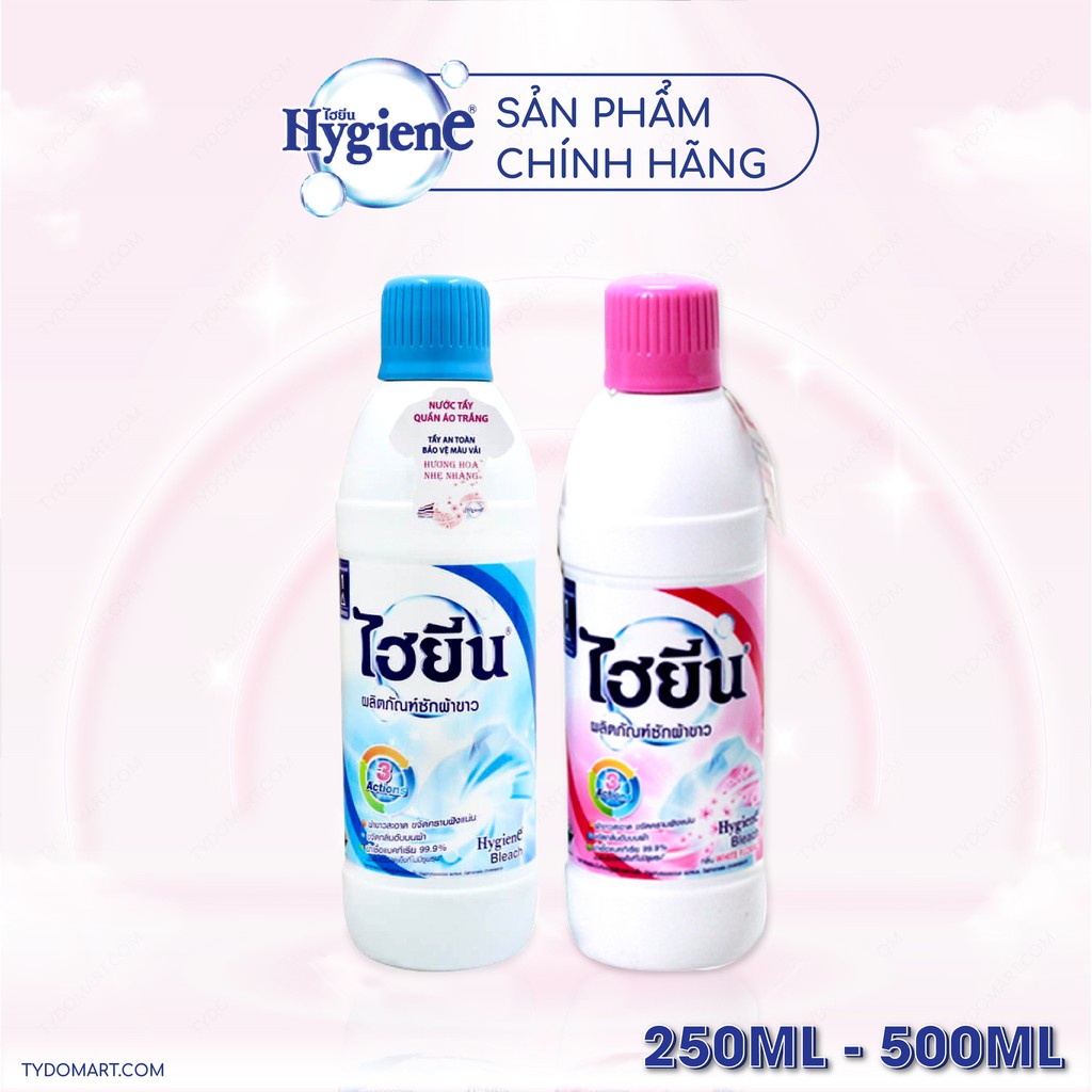 Nước Tẩy Quần Áo Trắng Hygiene Thái Lan Lấy Lại Màu Vải Trắng Tinh