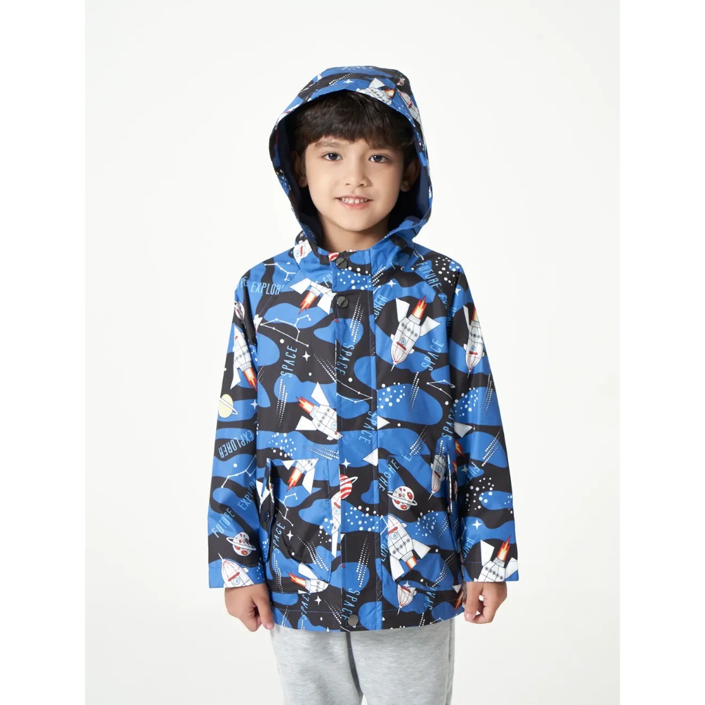 Áo khoác gió bé trai CANIFA lót lông chống thấm nước 2OT23W010