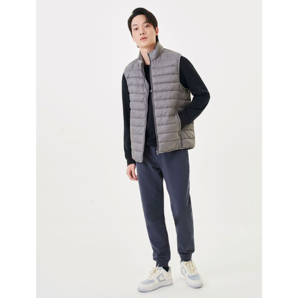 Áo khoác gilet nam CANIFA chần bông cổ cao ba lớp 8OT23W015