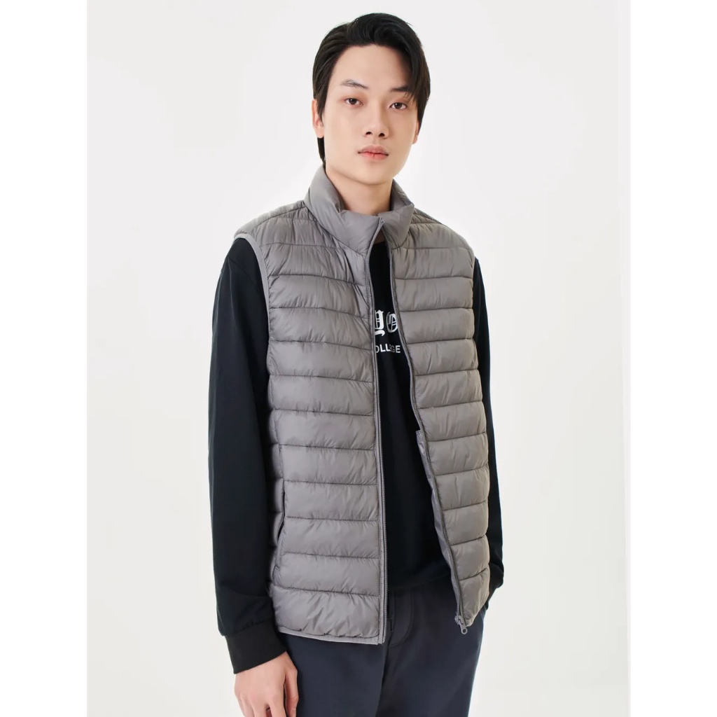 Áo khoác gilet nam CANIFA chần bông cổ cao ba lớp 8OT23W015