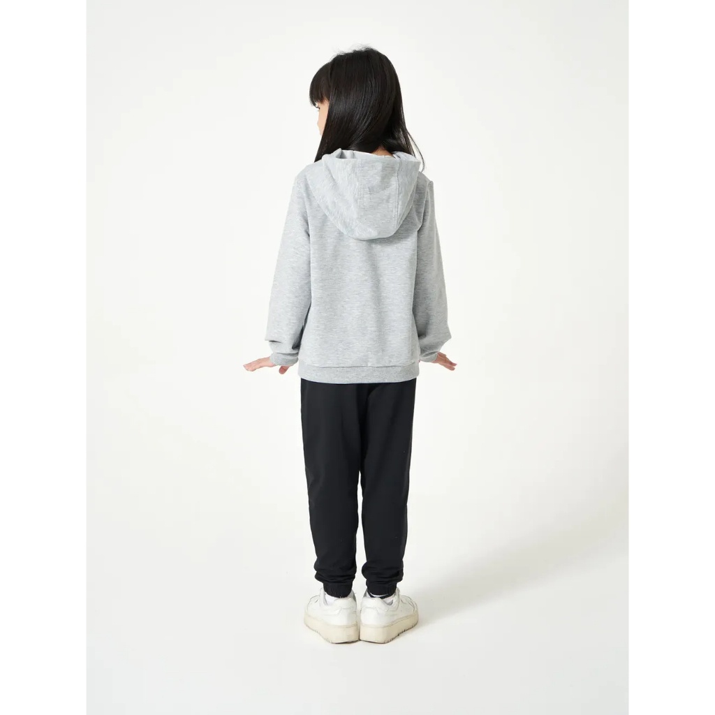 Áo nỉ bé gái CANIFA áo hoodie có mũ dài tay in hình Wolfoo 1TW23W003