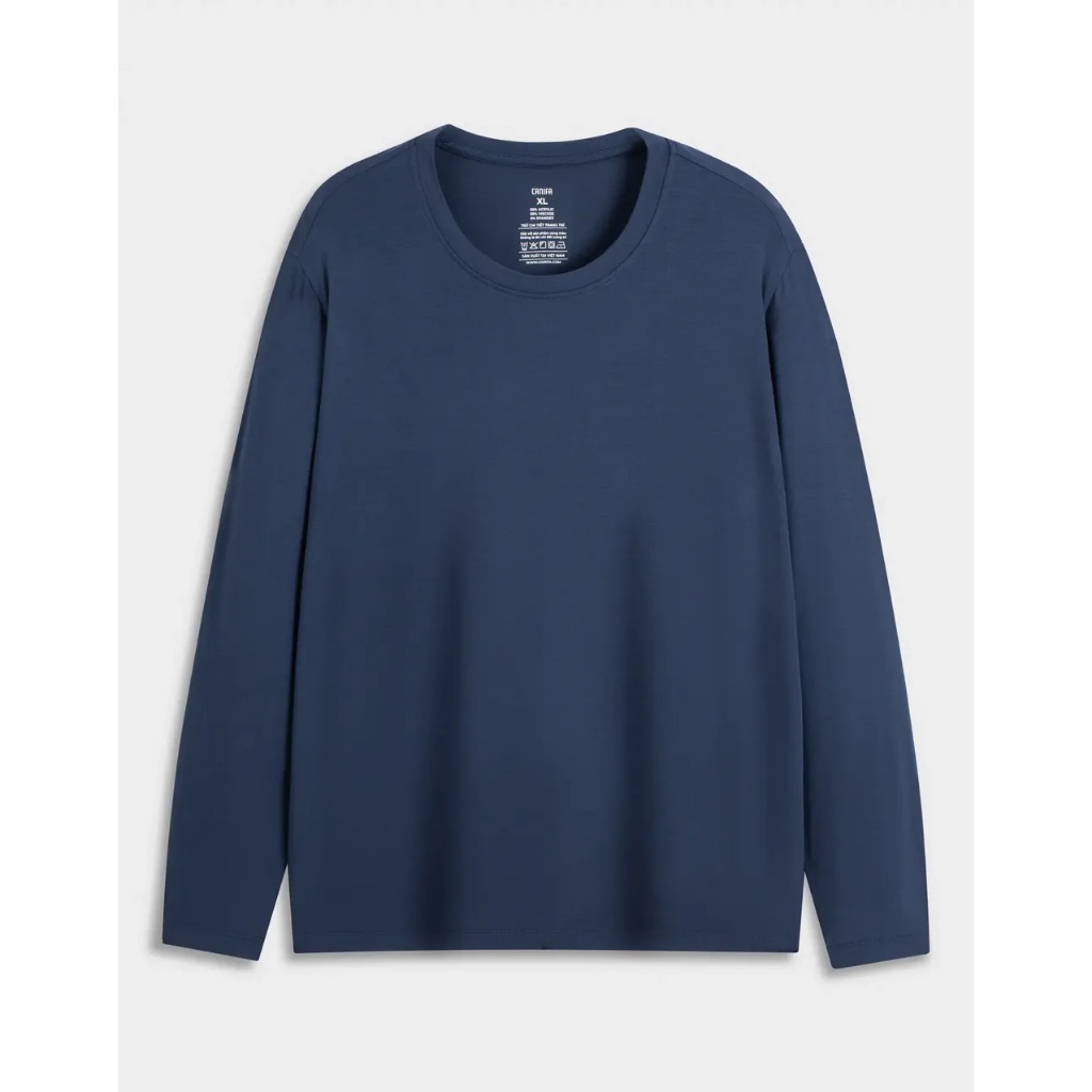 Áo giữ nhiệt nam CANIFA cổ tròn dài tay 8IT23W002