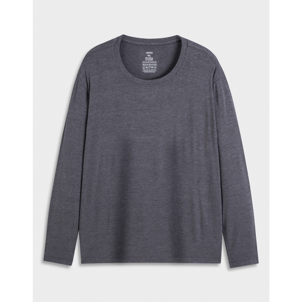 Áo giữ nhiệt nam CANIFA cổ tròn dài tay 8IT23W002