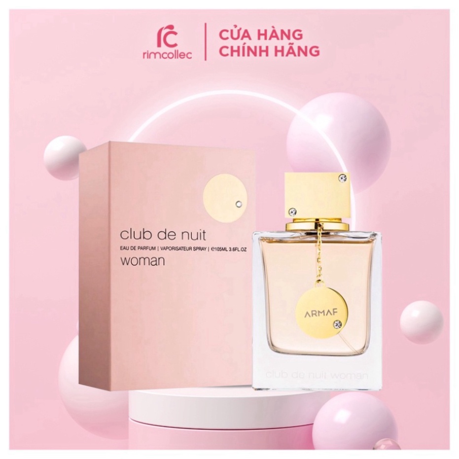 Nước noa nữ cao cấp chính hãng Armaf Club De Nuit EDP 105ml, dầu thơm lâu body hương thơm quyến rũ sang trọng cuốn hút Q