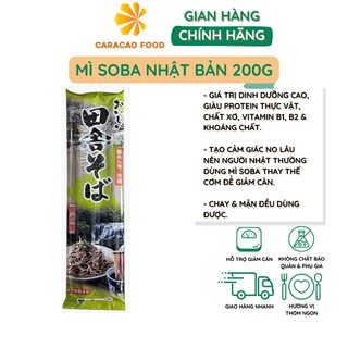 Mì soba nhật bản men sunaoshi 200g, mì giảm cân, eat clean