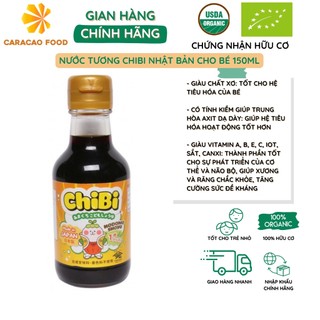 Nước Tương ăn dặm giảm muối Nhật Bản 150ml ChiBi Yamagen cho bé từ 1 tuổi
