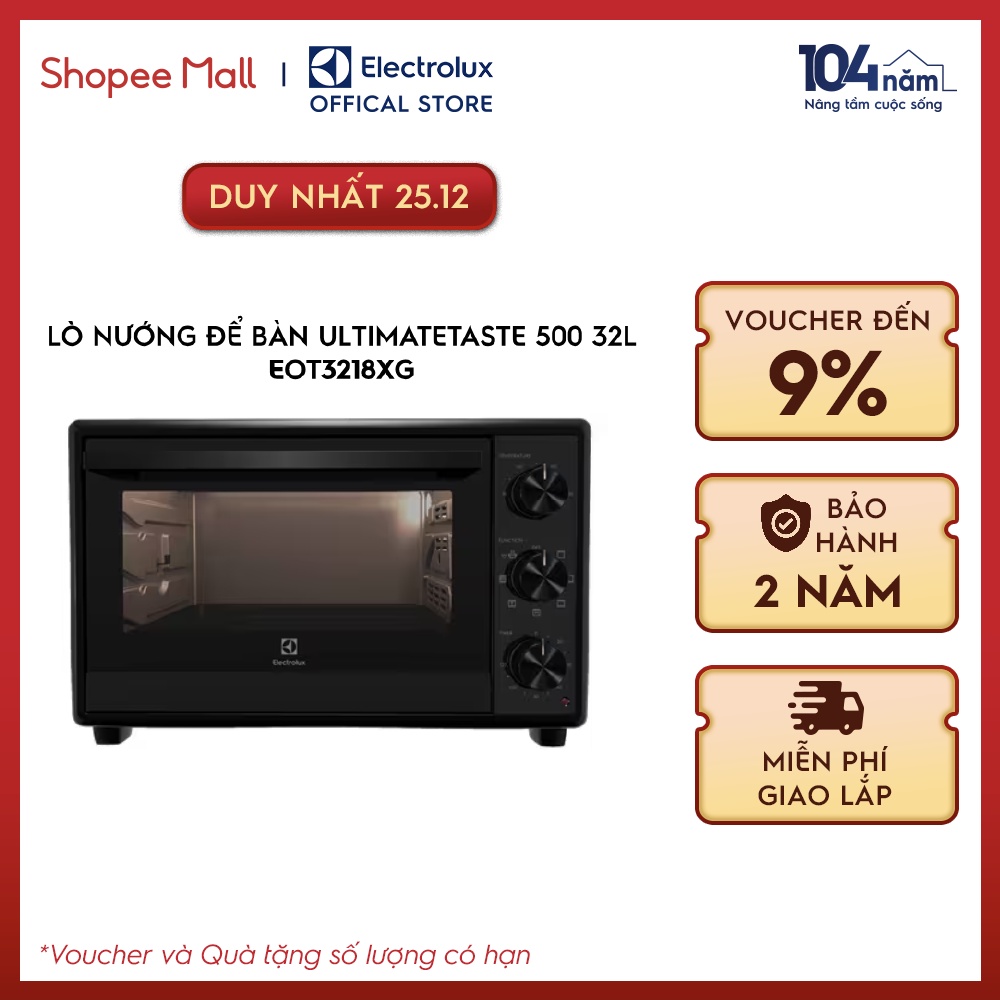 Lò nướng để bàn đa năng Electrolux UltimateTaste 500 32L - EOT3218XG