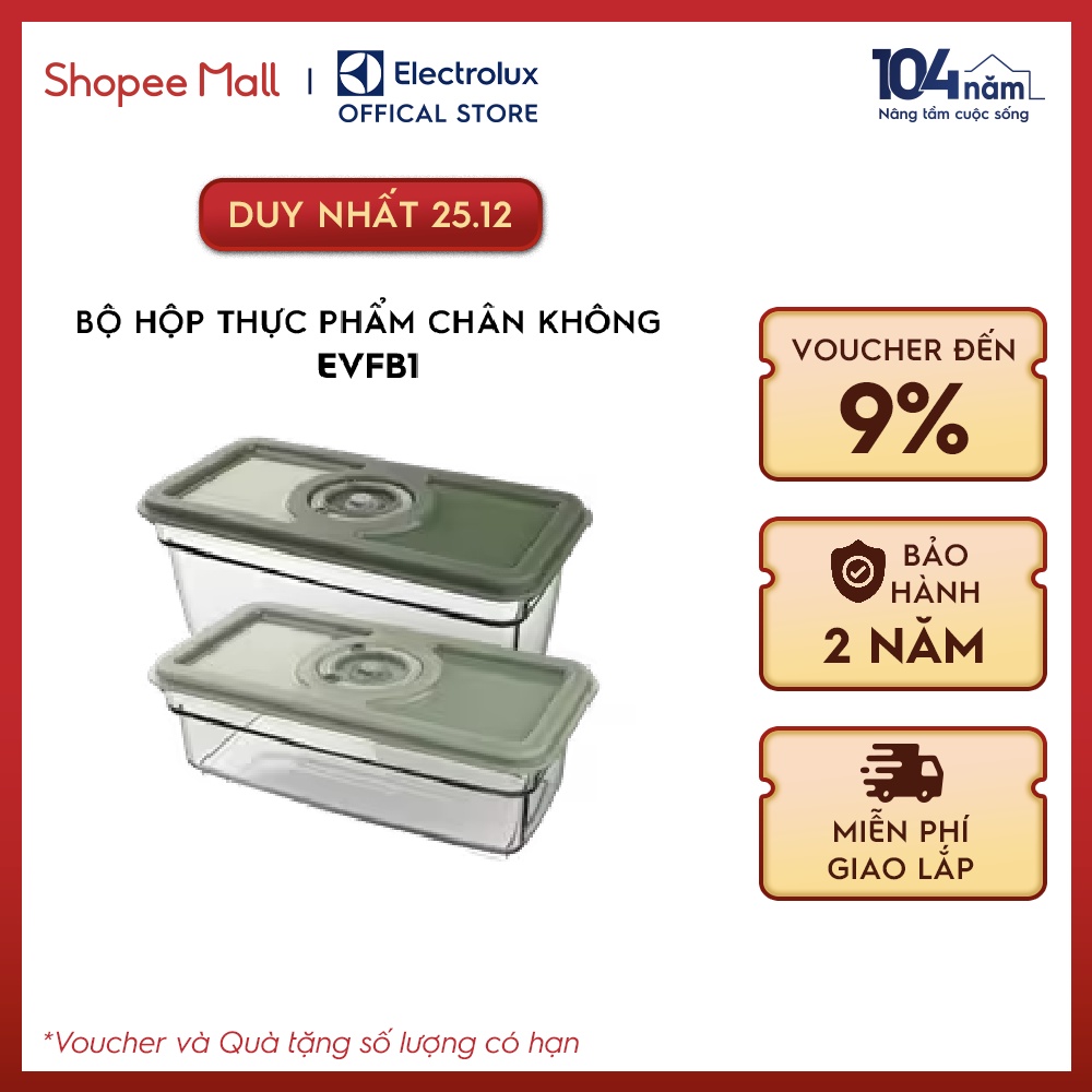 Bộ hộp thực phẩm chân không Electrolux EVFB1