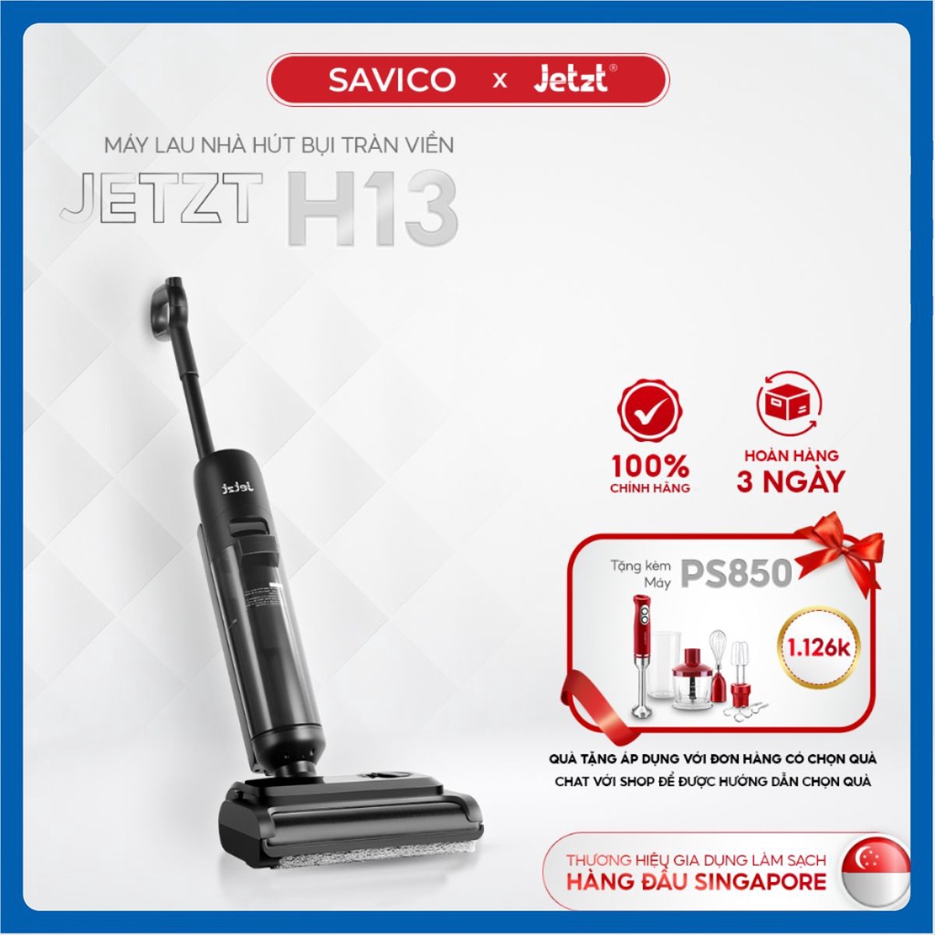 Máy hút bụi ướt và khô tràn viền thông minh JETZT SERIES H13