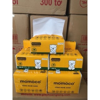Combo 10 gói rút lụa momoco 300 tờ 3 lớp mềm mịn và dai