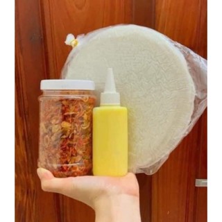 ANh2 SET BÁNH TRÁNG PHƠI SƯƠNG - MUỐI TÔM HÀNH PHI BƠ BÉO NGẬY CHUẨN TÂY NINH