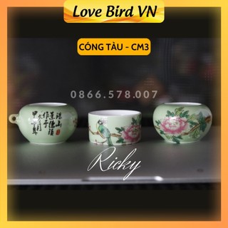 Cóng chào mào đẹp Ricky, cóng tàu tích chim hoa bộ bộ 3 chiếc đã kèm tai cóng tàu