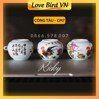 Cóng chào mào đẹp Ricky, cóng tàu tích đàn gà bộ bộ 3 chiếc đã kèm tai cóng tàu