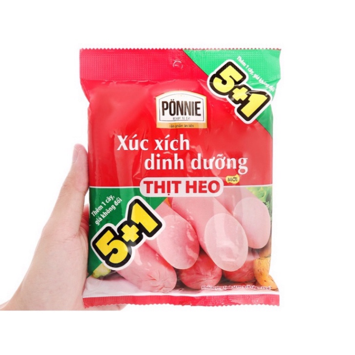 xúc xích gói 5 cây Xúc Xích Ponnie 175g/105g Bánh Tráng FOOD