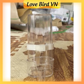 Cóng uống nước tự động chất liệu mica phụ kiện lồng chim chào mào, chích choè giá rẻ - Lồng chim RICKY