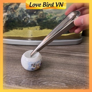 Máng xúc cám chim, đổ thức ăn và nước vào cóng chim tiện lợi