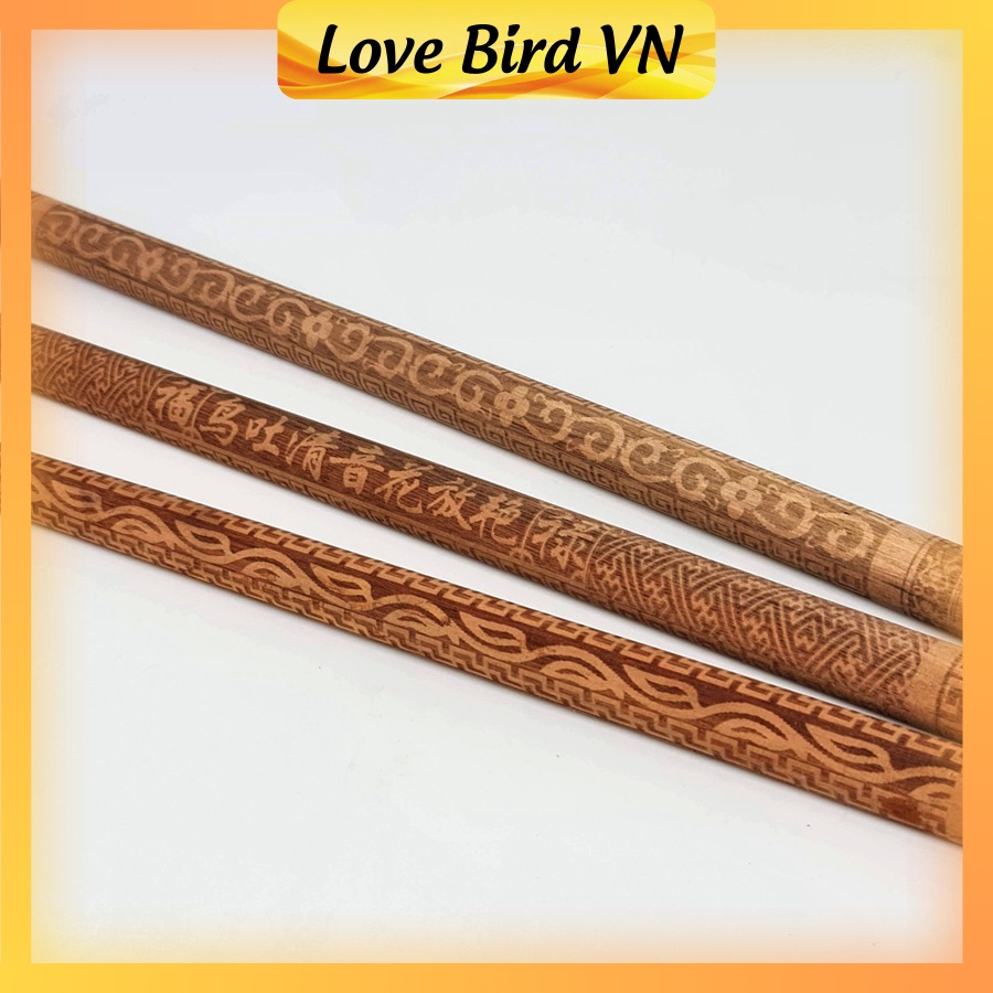 Cầu đứng cho lồng chim chào mào, khuyên, họa mi, chích chòe - Thiết kế triện hoa văn đẹp mắt