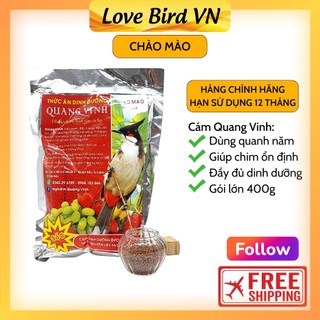 Cám chim chào mào non đến trưởng thành (400g thức ăn chim chào mào dinh dưỡng Quang Vinh)