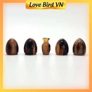 Cóng chim vành khuyên làm từ sừng trâu nguyên chất - Cóng sừng vân đẹp