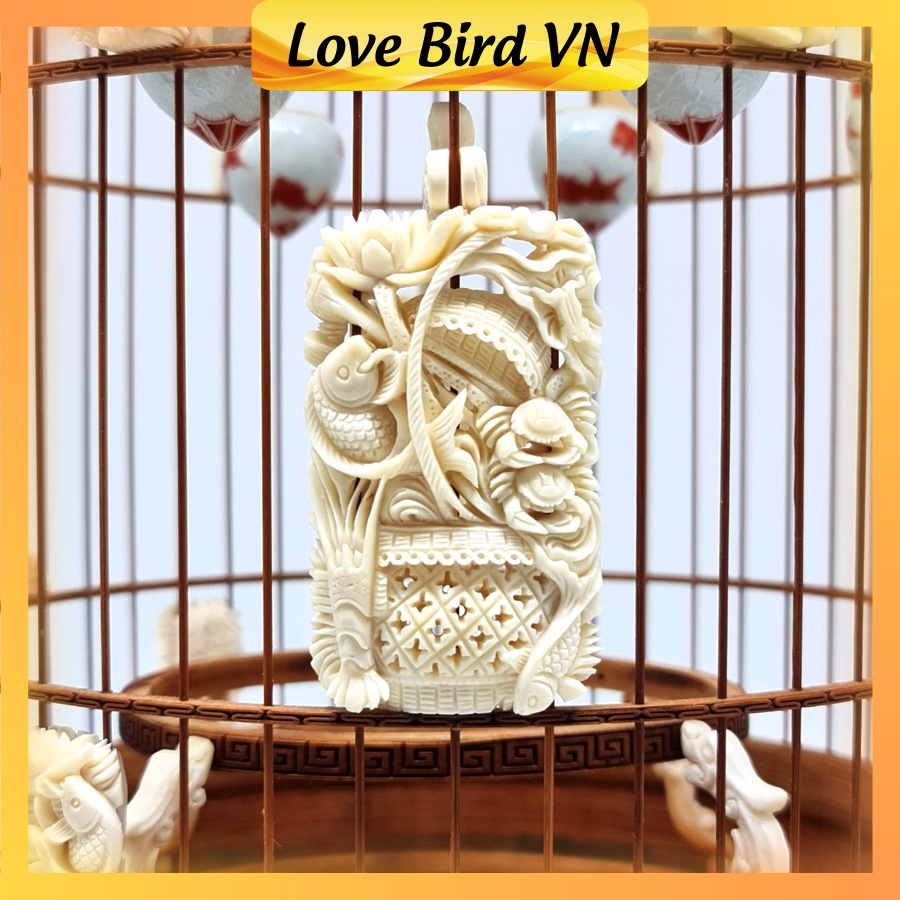 Lồng chim khuyên chạm độ xương VIP  - Tích Tôm Cua Cá