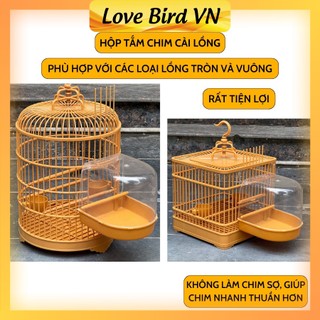 Hộp tắm cài lồng chim tiện lợi, phù hợp với mọi loại lồng chim