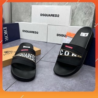 Dép quai ngang DSQ2 Khóa Chéo , DSQ2 Icon Khóa chéo cực chất hot 2024 88 66 99