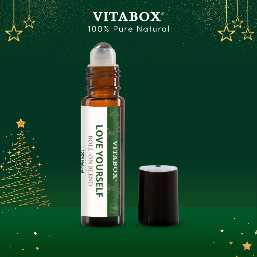 Thanh lăn tinh dầu giúp nuôi dưỡng tình yêu bản thân Love Yourself VITABOX roll-on blend - 9mL