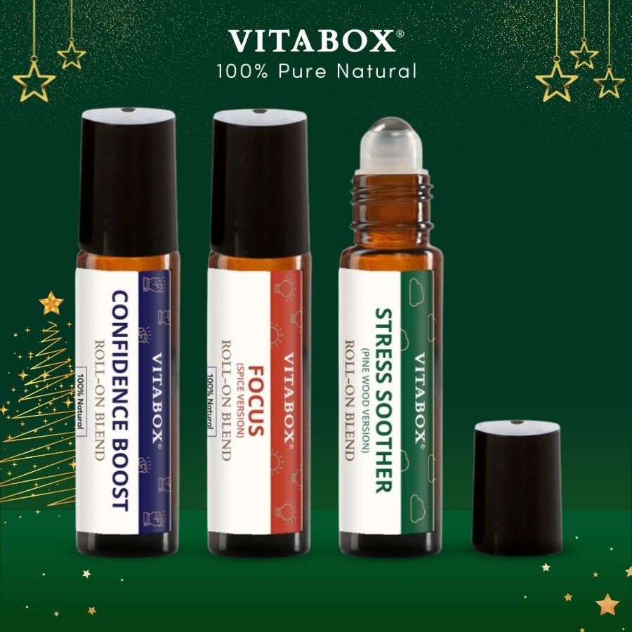 Thanh lăn tinh dầu VITABOX - thoa vết muỗi đốt, giảm nhức đầu, đau bụng, say tàu xe, nghẹt mũi sổ mũi
