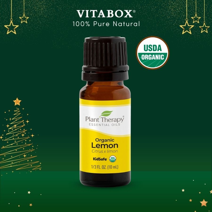 Plant Therapy - Tinh Dầu Vỏ Chanh Hữu Cơ - Lemon Organic KidSafe Essential Oil - 10mL