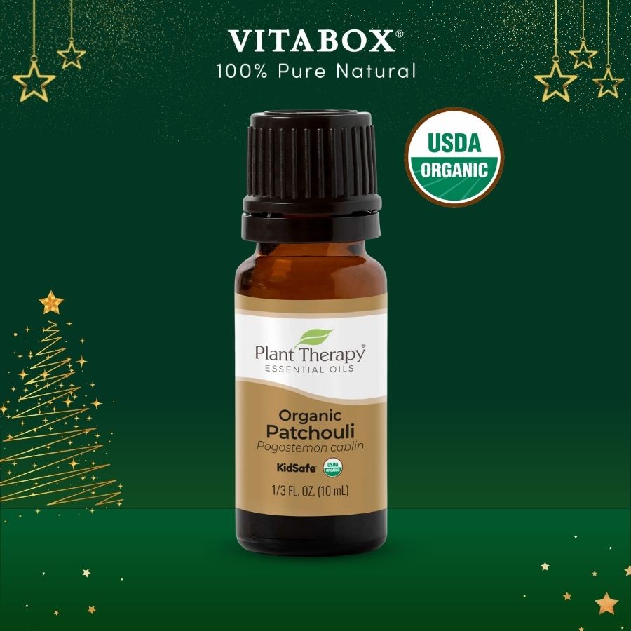 Plant Therapy - Tinh Dầu Hoắc Hương Hữu Cơ - Patchouli Organic KidSafe Essential Oil - 10mL