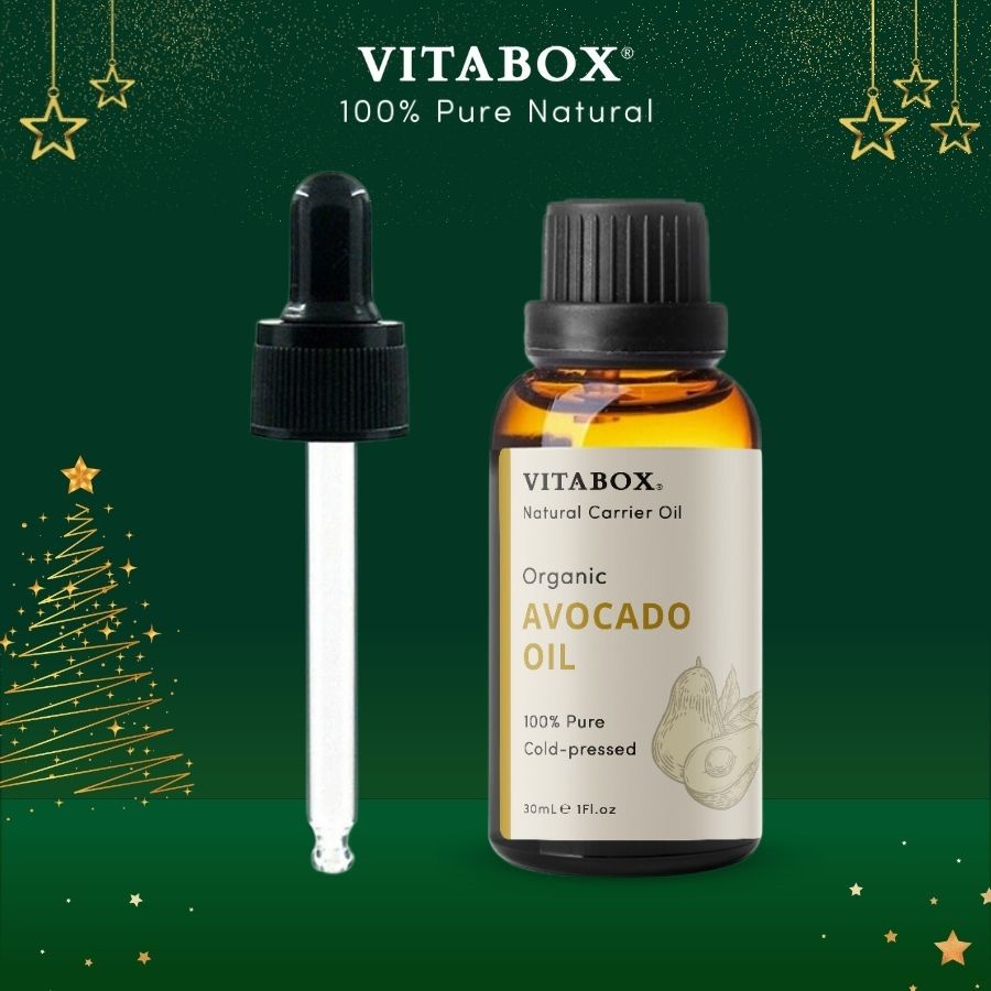 Dầu Quả Bơ (Avocado) ép lạnh hữu cơ - 100% Thiên Nhiên Nguyên Chất - Vitabox Pure Carrier Oil