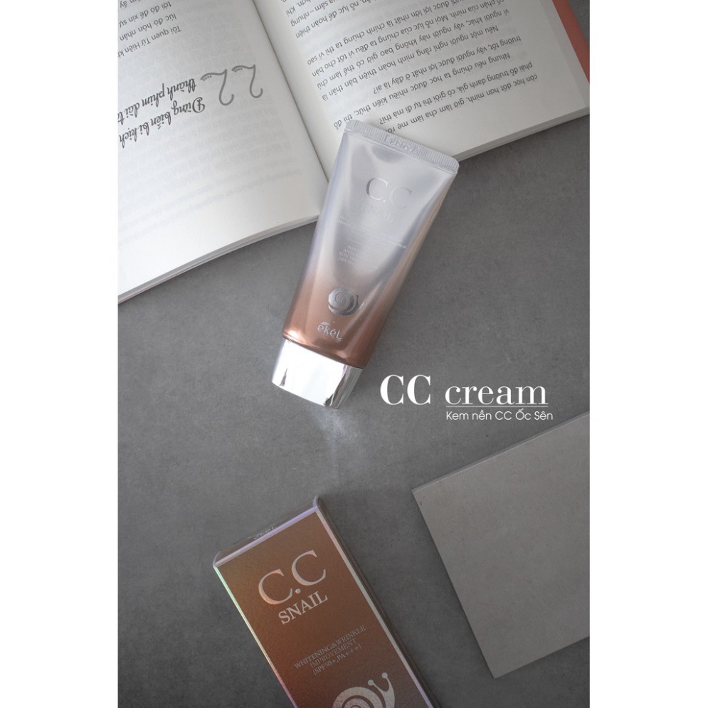 Ekel CC Snail Cream  (Kem nền CC Ốc sên Ekel SPF 50 )