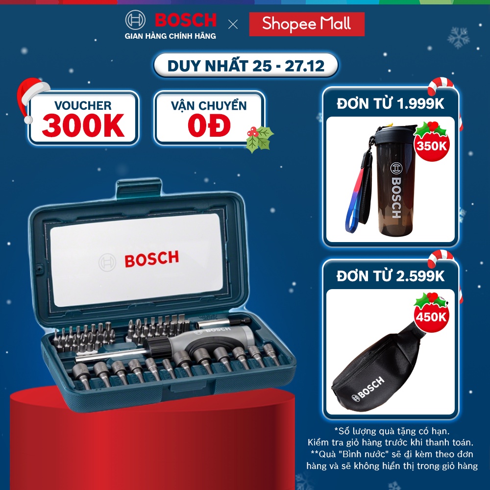 Bộ tua vít đa năng Bosch 46 món