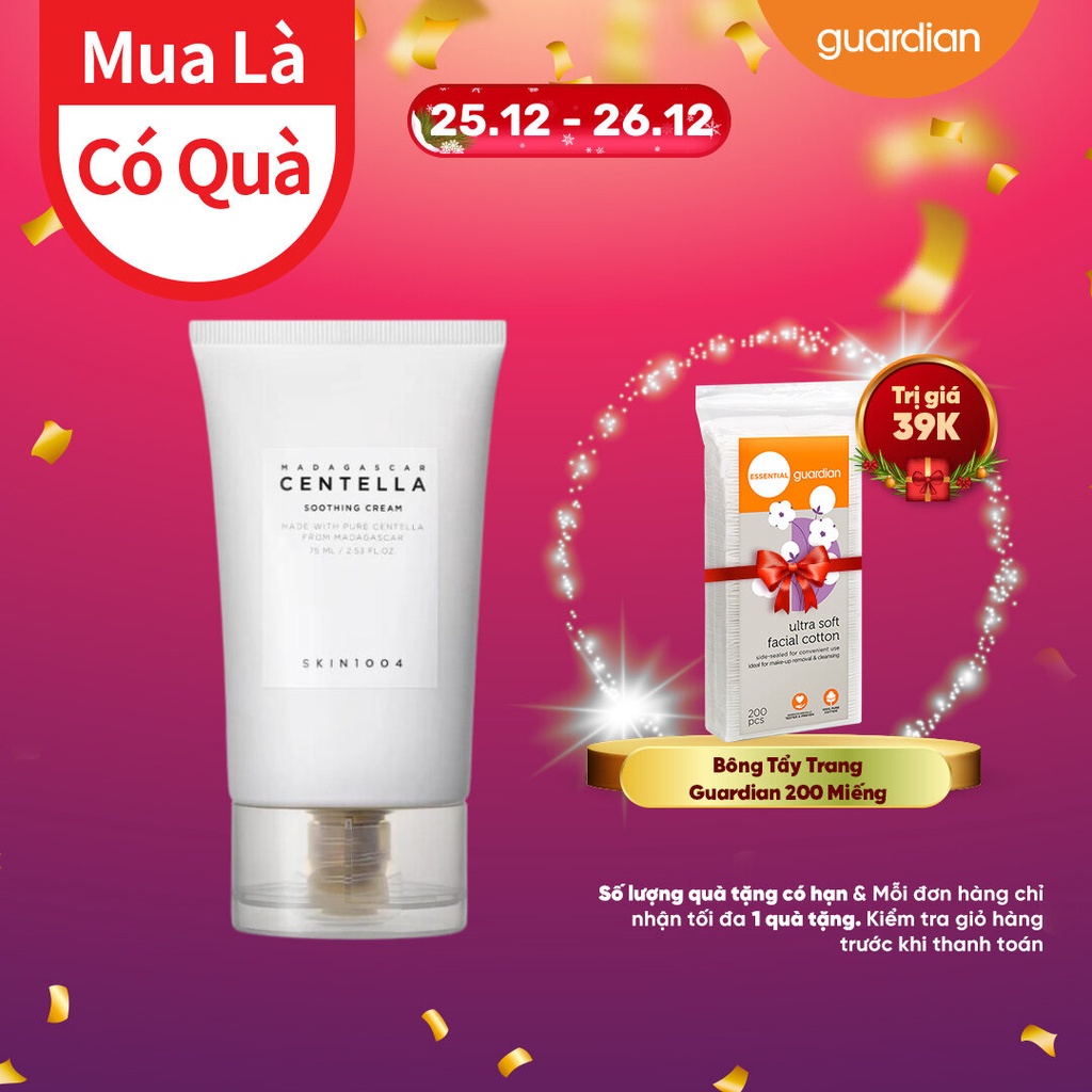 Kem Dưỡng Ẩm Skin1004 Làm Dịu Da Chiết Xuất Rau Má Madagascar Centella Soothing Cream 75ml