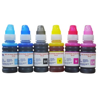(BỘ 4/6 MÀU) Mực in phun TPT Thuận Phong TP51 dùng cho máy in phun Epson L800 / L801 / L805 / L810 / L850 / L1800