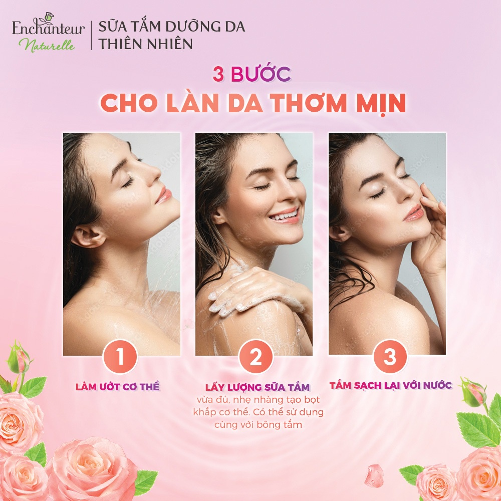 [HỘP QUÀ XMAS] Hộp quà sữa tắm dưỡng da thiên nhiên Enchanteur Naturelle 510gr