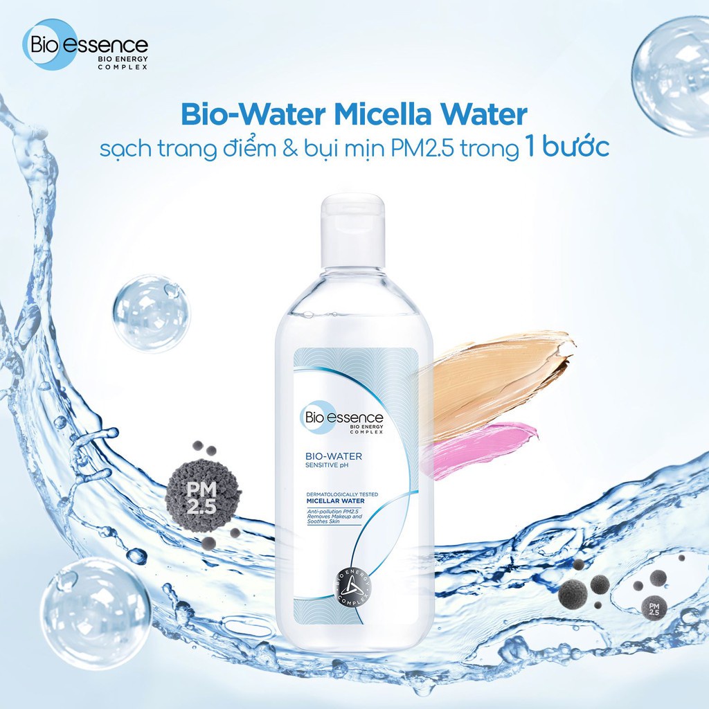 Nước tẩy trang ẩm mượt mịn màng Bio-Essence Bio-Water Bio-Essence Water Micellar Water 100ml