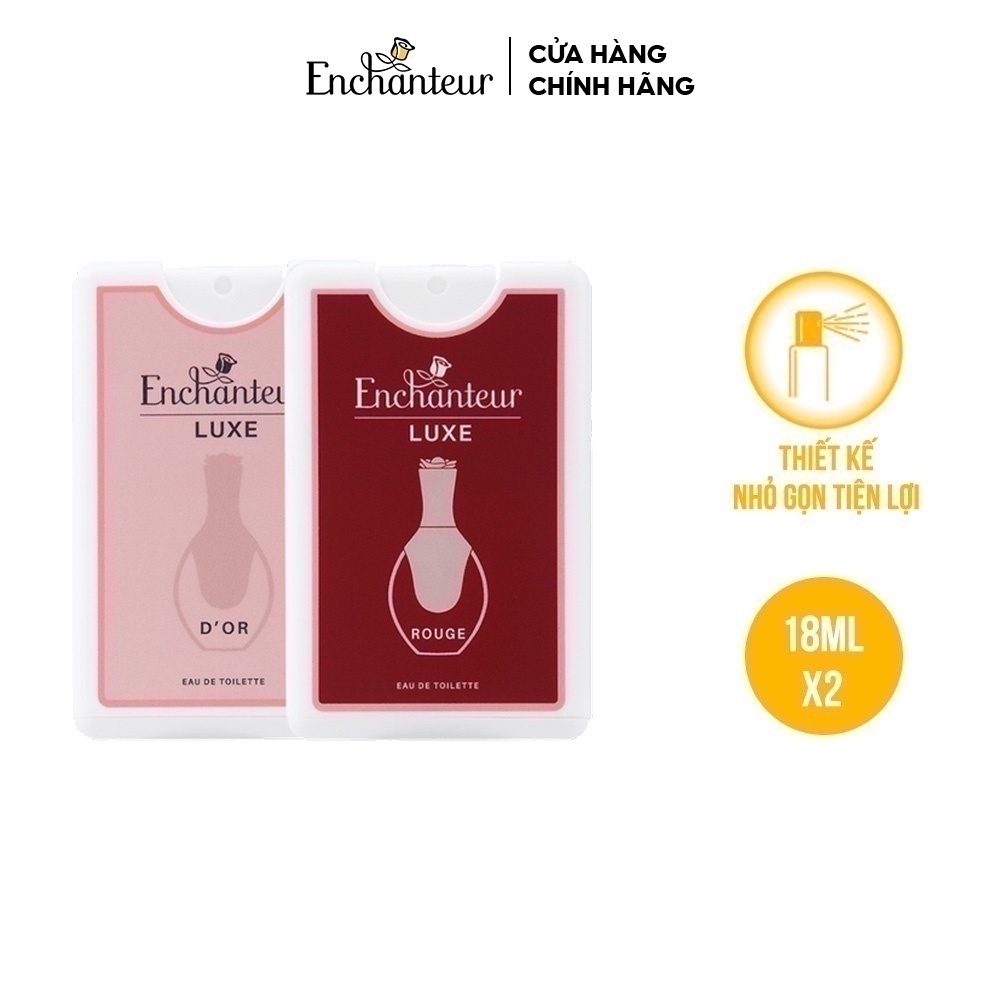 Combo 2 Nước hoa bỏ túi cao cấp Luxe Rouge/D'or/Rouge+D'or 18ml