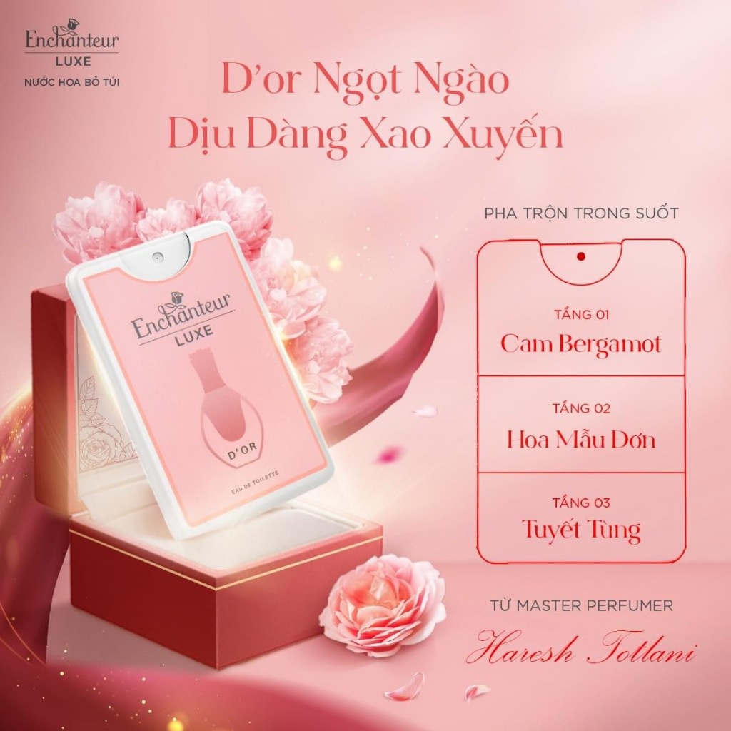 Combo 2 Nước hoa bỏ túi cao cấp Luxe Rouge/D'or/Rouge+D'or 18ml