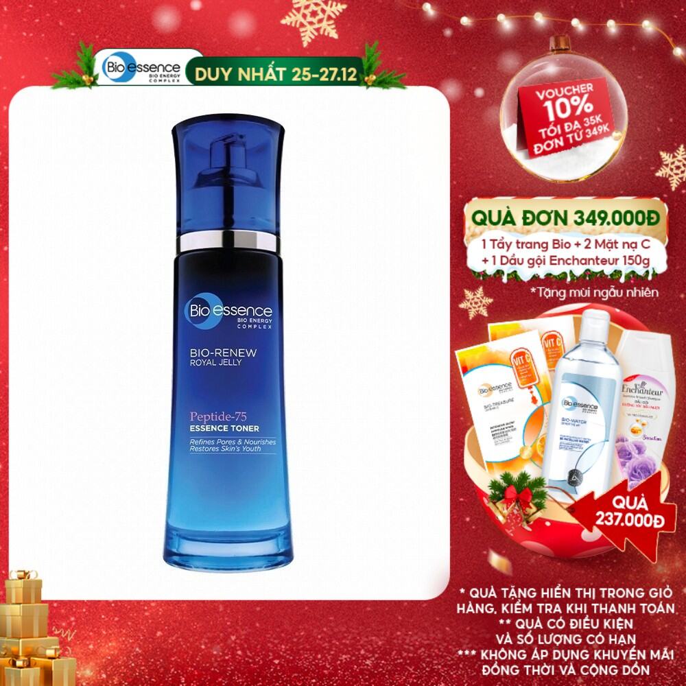 Nước cân bằng dưỡng da Bio-Essence Bio-Renew Nourishing Toner tinh chất sữa ong chúa 100ml
