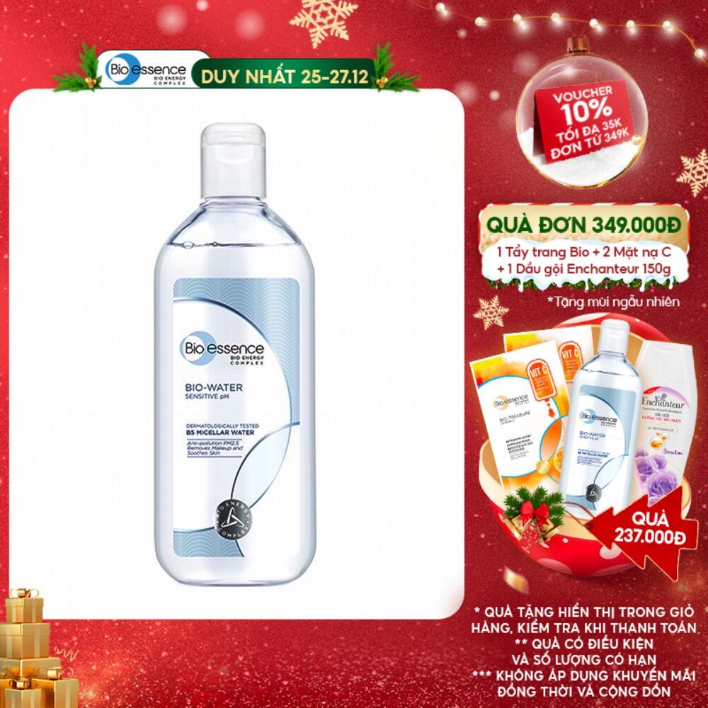 Nước tẩy trang ẩm mượt mịn màng Bio-Essence Bio-Water Bio-Essence Water Micellar Water 100ml