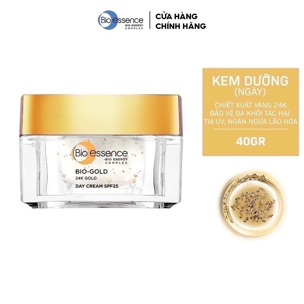 Kem dưỡng ngăn ngừa lão hóa ban ngày chiết xuất vàng sinh học 24K Bio-Gold Bio-essence