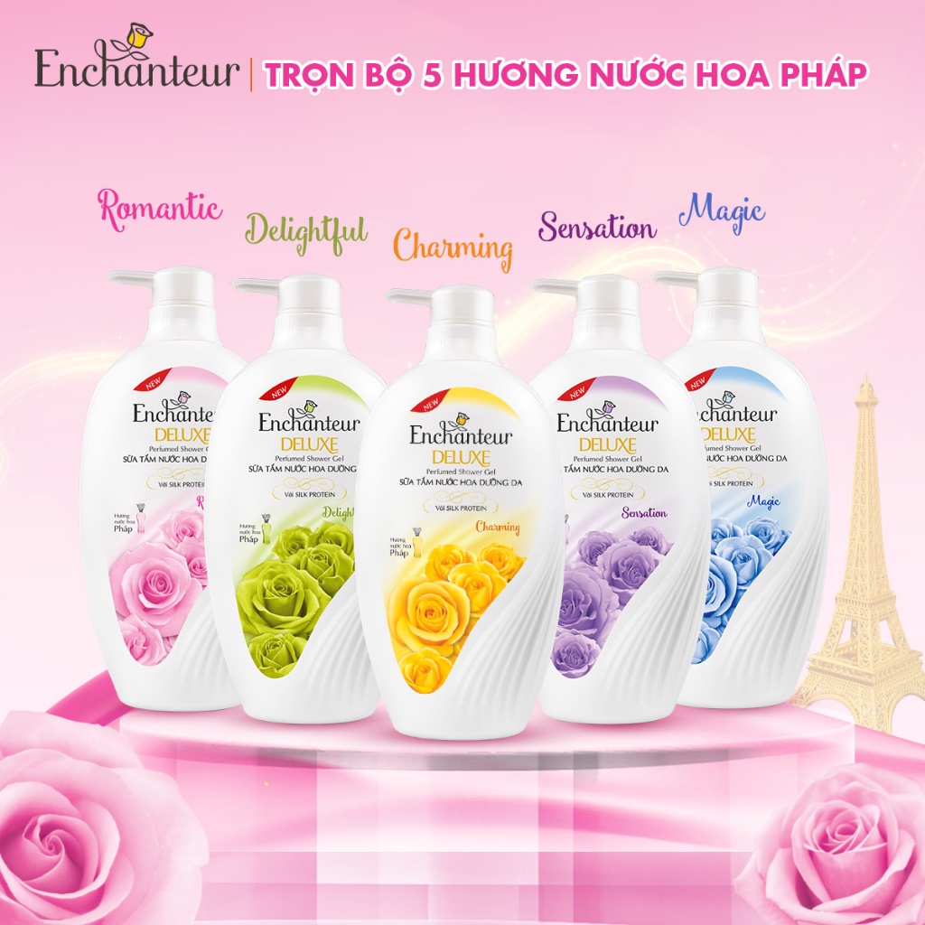 Sữa tắm nước hoa dưỡng da Enchanteur Romantic 180gr